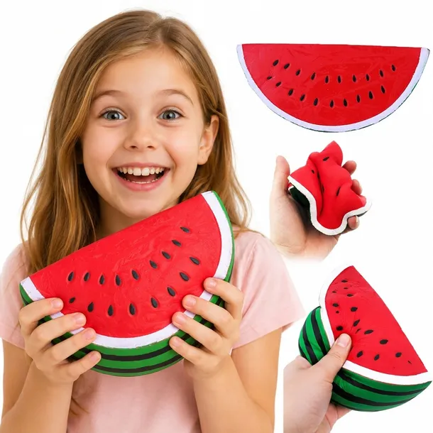 Duży Gniotek Squishy Arbuz 17 cm Antystresowy Miękki Sensoryczny Dla Dzieci