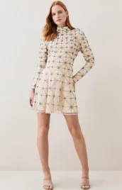 karen-millen-sukienka-elegancka-wesele-z-dlugim-rekawem-mini-40-y1y