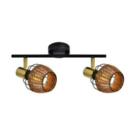 regulowana-lampa-sufitowa-copa-reflektorki-brazowe-czarne