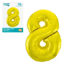 balon-foliowy-cyfra-8-zlota-smart-urodziny-76-cm