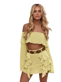 missguided-bluzka-damska-z-falbanami-zolta-dlugi-rekaw-m-1hf