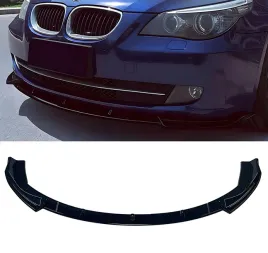bmw-e60-e61-lci-lift-08-10-dokladka-zderzaka-standard-zwykly-przod-czarny