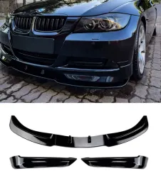 bmw-e90-e91-przedlift-05-08-dokladka-zderzaka-standard-zwykly-przod-czarny