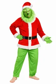 stroj-grinch-swiateczny-kostium-mikolaja-z-maska-rozmiar-3xl