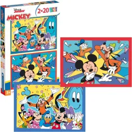 puzzle-2w1-clementoni-myszka-mickey-2x20-el-disney-zestaw-24791