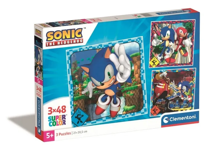 puzzle-3x48-elementow-sonic-kolekcja-puzzle