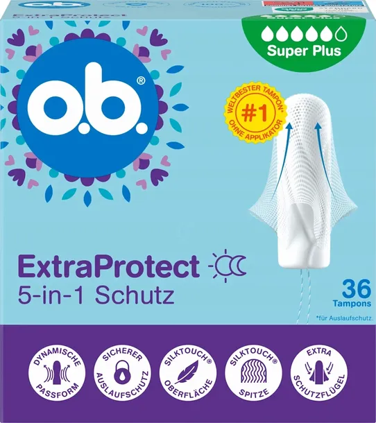 O.b. tampony Extra Protect Super Plus, 36 szt.