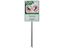 tabliczka-z-trzonkiem-szanuj-zielen-sklep-j1