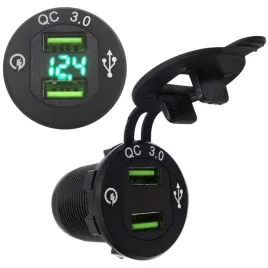 ladowarka-samochodowa-do-auta-do-zabudowy-usb-qc-3-0-12v-24v-woltomierz