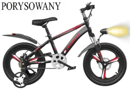 rower-dzieciecy-rowerek-16-cali-prowadnik-tarcze-porysowany