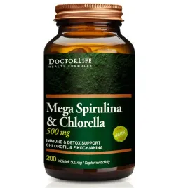 doctor-life-mega-spirulina-and-chlorella-organiczna-500mg-200-tabletek