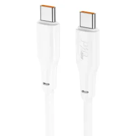hoco-kabel-typ-c-do-typ-c-3a-100w-x93-2-m-bialy