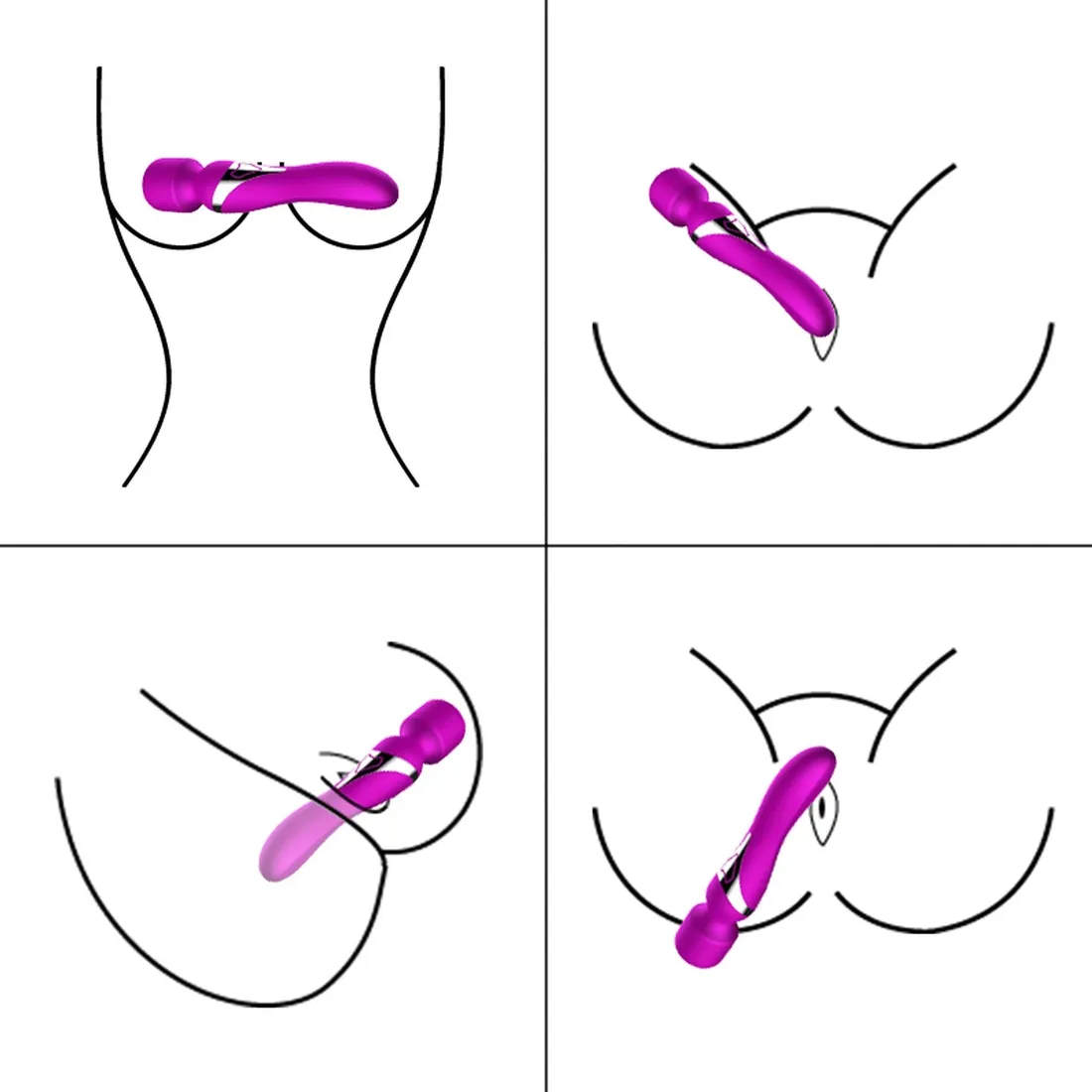 stymulator-silicone-dual-massager-usb-7-7-function-purple-stan-nowy