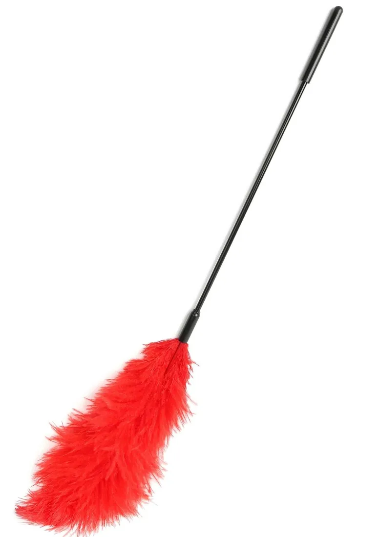 double-feather-tickler-red