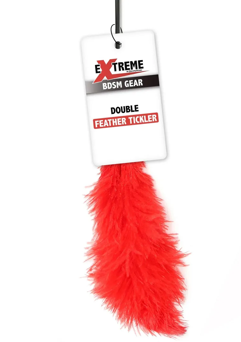 double-feather-tickler-red