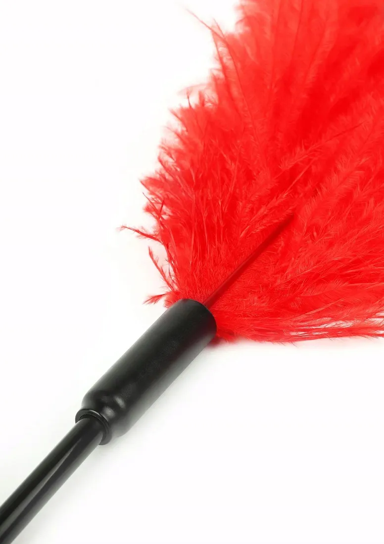 double-feather-tickler-red