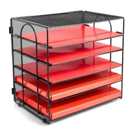 organizer-na-biurko-ameco-metalowy-5-przegrodek