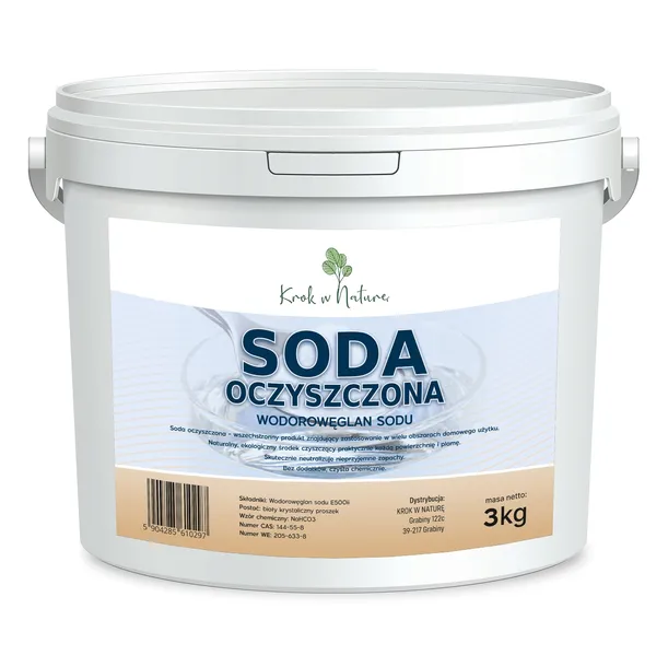 SODA OCZYSZCZONA Wodorowęglan Sodu CZYSTY SKŁAD 3kg