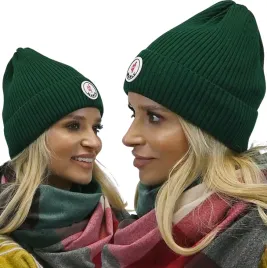 lekka-czapka-damska-beanie-butelkowa-zielen-n1