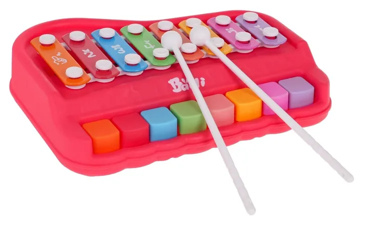 pianinko-cymbalki-czerwone-material-papier