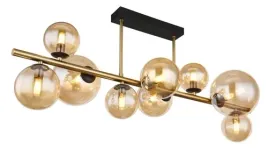 przysufitowa-lampa-riha-56135-9d-bubbles-czarna-bursztynowa