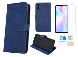 etui-z-klapka-do-xiaomi-redmi-9a-9at-9i-skorzane-granatowy-folia-ochronna