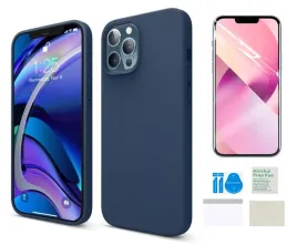 etui-granatowe-do-iphone-12-12-pro-obudowa-matt-folia-ochronna-na-ekran