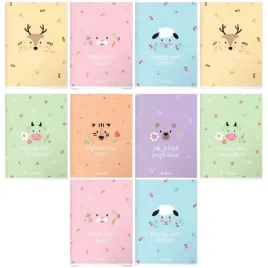 herlitz-pastel-cute-zeszyt-trzy-linie-a5-mix-16-kartek-zestaw-10-sztuk