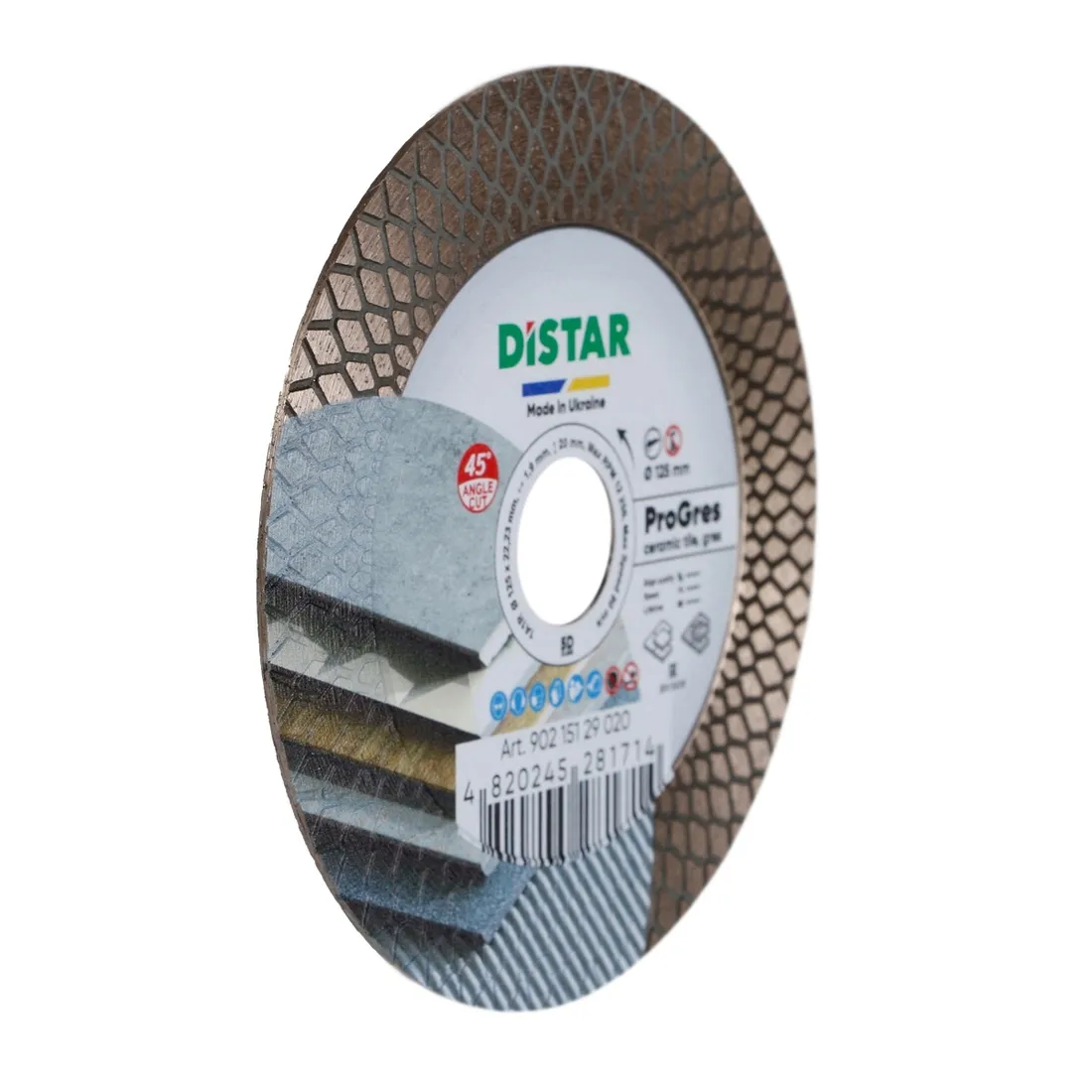 tarcza-diamentowa-125mm-distar-pro-gres-45st-stan-nowy