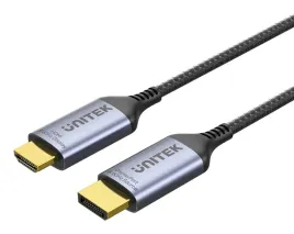 unitek-v1610a01-adapter-kablowy-18-m-displayport-hdmi-ciemny-szary