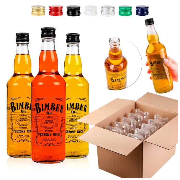 10x Butelka monopolowa 0,5 ml nadruk na wesele urodziny bimber wódkę