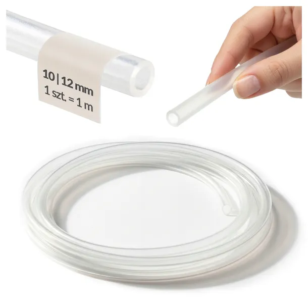 Wężyk silikonowy 10mm 10/12 DO OBCIĄGU DESTYLACJI ATESTOWANY 1szt = 1mb