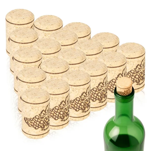 50 szt KORKI AGLOMEROWANE DO BUTELEK NA WINO LIKIER NALEWKI KOREK DO WINA