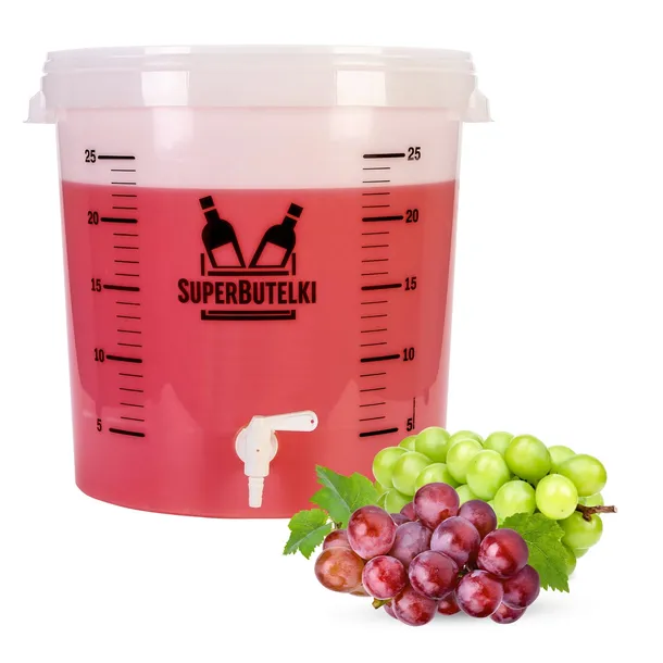 WIADRO z KRANIKIEM / POJEMNIK FERMENTACYJNY 30L