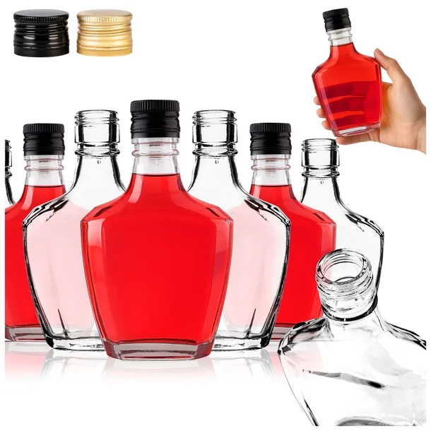 50x MAŁE BUTELKI HERKULES 200 ML na BIMBER WÓDKĘ WHISKY WINO KONIAK NALEWKI