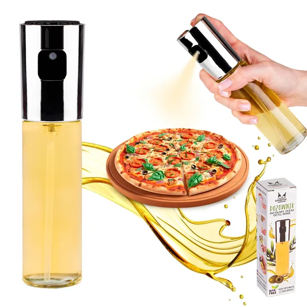 SPRYSKIWACZ DO OLIWY OLEJU OCET DOZOWNIK W SPRAYU 100 ML MGIEŁKA DO POTRAW