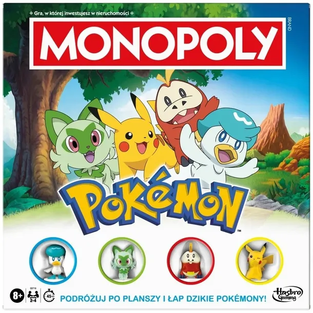 HASBRO MONOPOLY Pokemon gra planszowa dla dzieci wersja polska