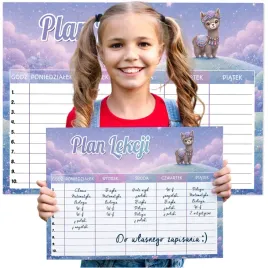 plan-lekcji-lama-zwierze-planer-szkolny-powrot-do-szkoly-dziecka-a3