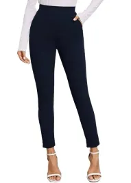 shein-spodnie-eleganckie-granatowe-rurki-l-xl-zso