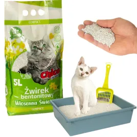 zwirek-dla-kota-bentonitowy-drobny-zbrylajacy-compact-wiosenna-swiezosc-5l