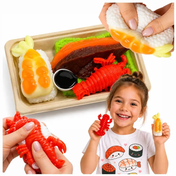 Gniotki Sushi Zestaw Gniotek Antystresowe Squishy Zabawka Dla Dzieci 7x