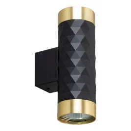 kinkiet-scienny-led-reflektor-lampa-dwukierunkowy-2x-gu10-czarny-zloty-dpm