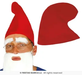 czapka-skrzata-czerwona-gnoma-krasnala-smerfa