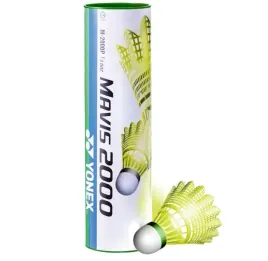 lotki-nylonowe-badminton-zolte-wytrzymale-yonex-mavis-2000y-6-szt-wolne