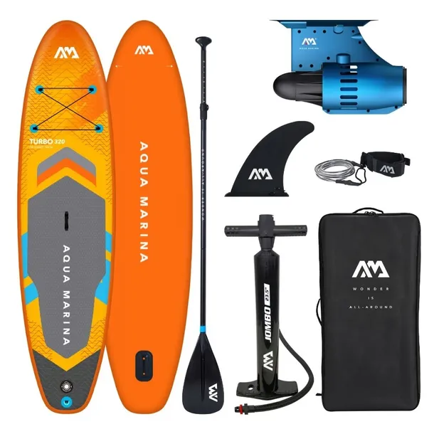 Deska SUP Aqua Marina Go Turbo 10'6" z silnikiem BlueDrive szybka stabilna