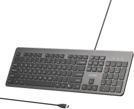klawiatura-przewodowa-unitek-slimtap-usb-a-szara