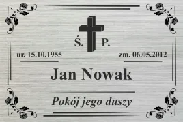 tablica-nagrobna-30x20cm-dibond-szczotka-srebrna-s6-30-x-20-cm