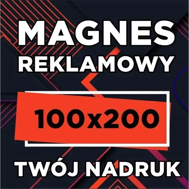 Magnes z nadrukiem 100x200 cm Reklama magnetyczna