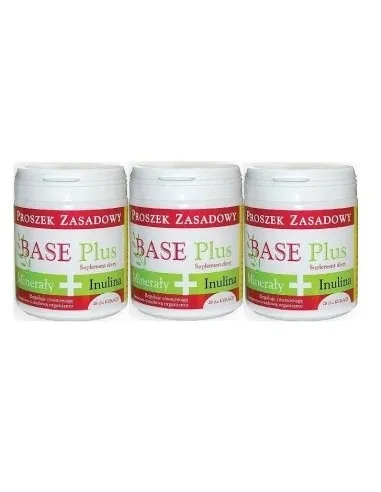Zestaw 3 x Proszek zasadowy BASE PLUS 200 g