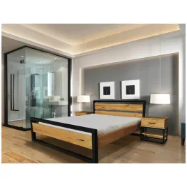 lozko-metalowe-podwojne-160200-cm-sypialniane-karmel-dab-naturalny